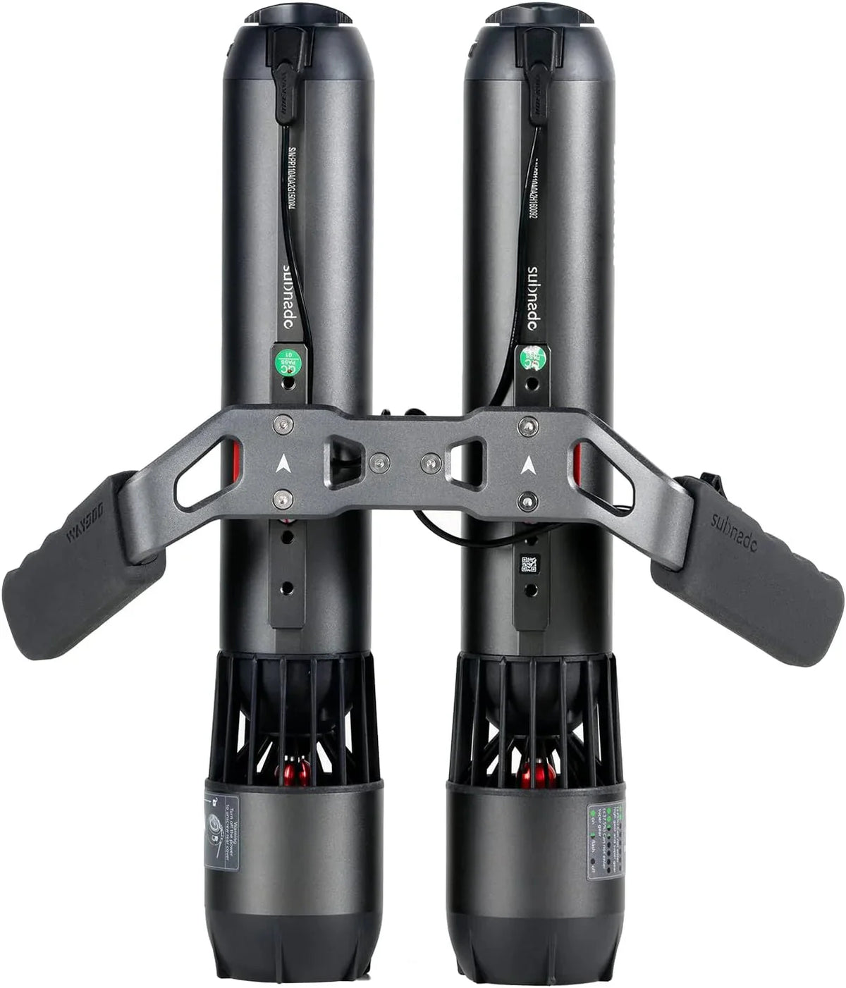 Subnado Twin Engine Handle Bracket+ Subnado Underwater Scooter 2 Packs with 2 handgrips, 2 Arm Mount Kits, 2 Accessories Mount Rings
