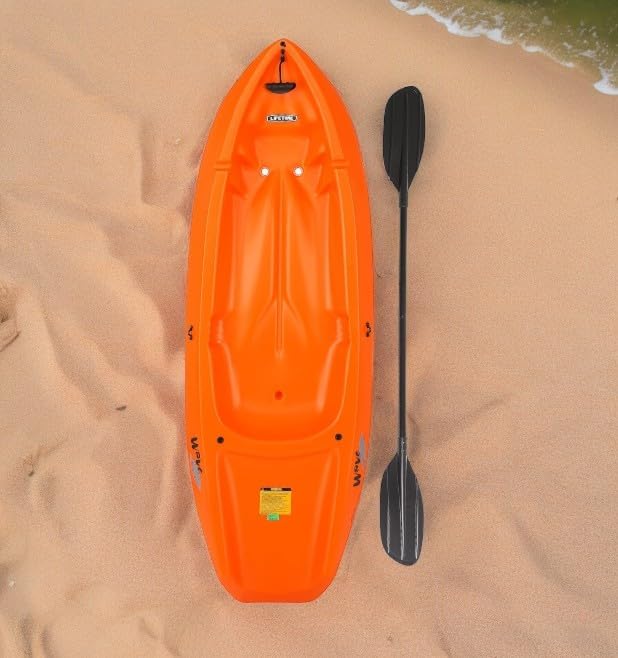 The Wave 6' Youth Kayak with Paddle. Designed for Stability and Safety, It's The Perfect Choice for Young Paddlers Ready to Conquer The Water