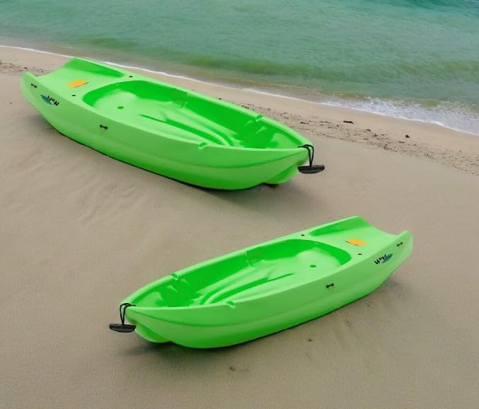 The Wave 6' Youth Kayak with Paddle. Designed for Stability and Safety, It's The Perfect Choice for Young Paddlers Ready to Conquer The Water