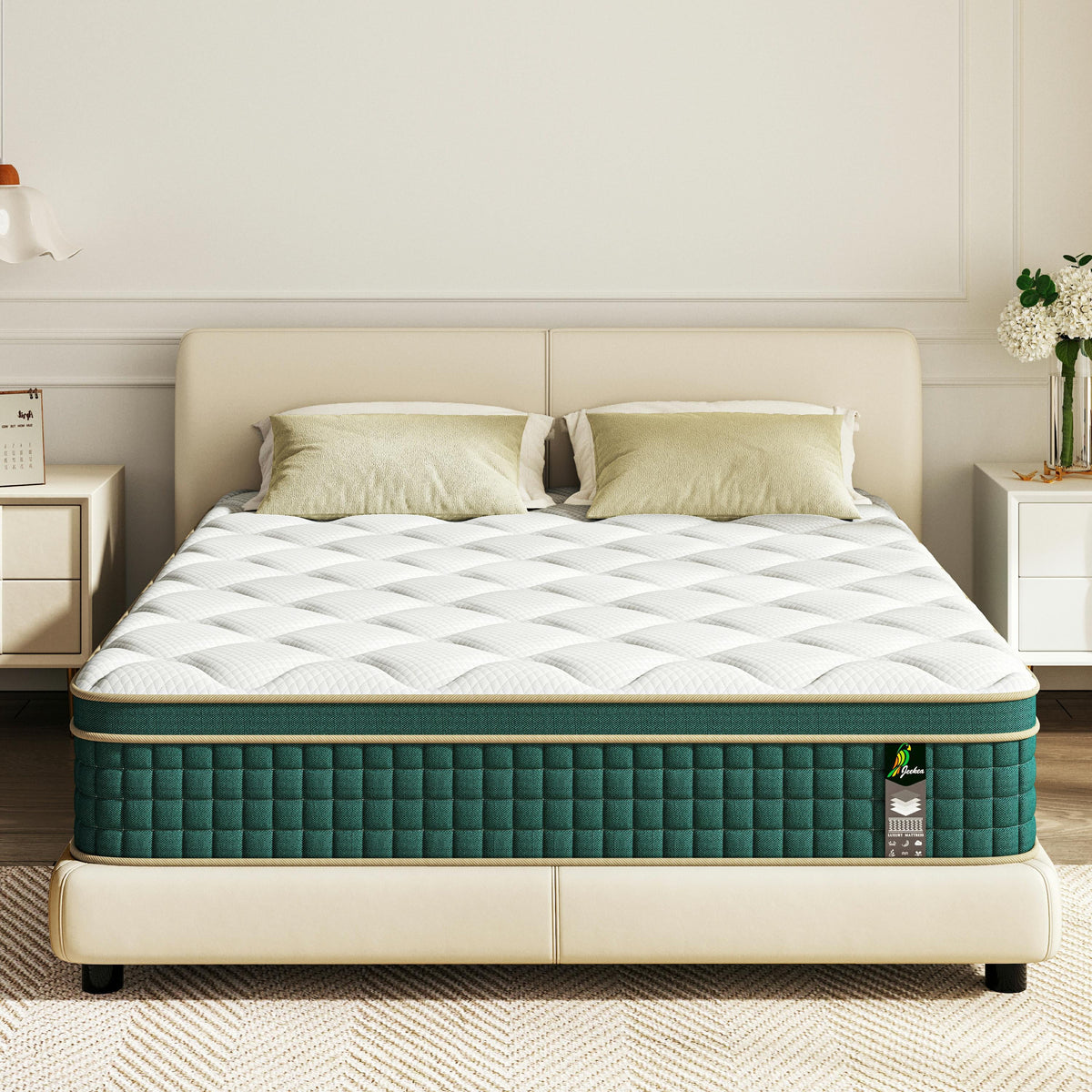 Full Size Mattress in a Box - 10 Inch Full Size Memory Foam Mattress - Hybrid Mattress Full for Back Pain Relief - Medium Firm Full Bed Mattress with Motion Isolation & Strong Edge Support