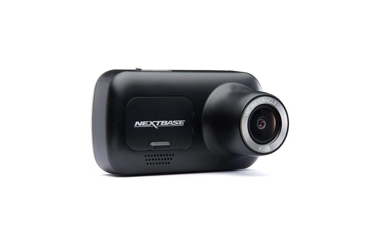Nextbase 222X Compact Dual Dash Cam Front & Rear 2.5" HD IPS Screen, 1080p Full HD, 6 Layer Lens, Black, 0.17 lbs assembled.
