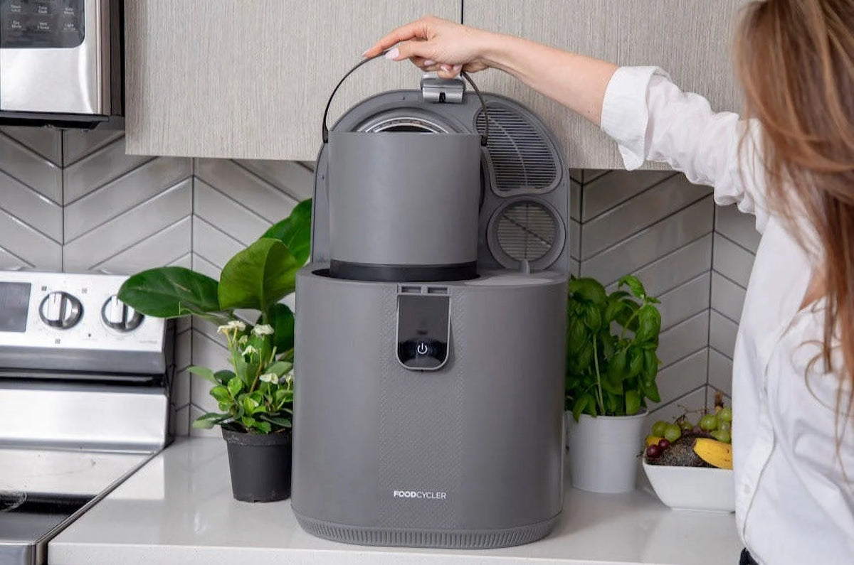 Foodcycler Eco 5 Odorless Indoor Compost Electric Food Waste Disposer 5 L, Gray