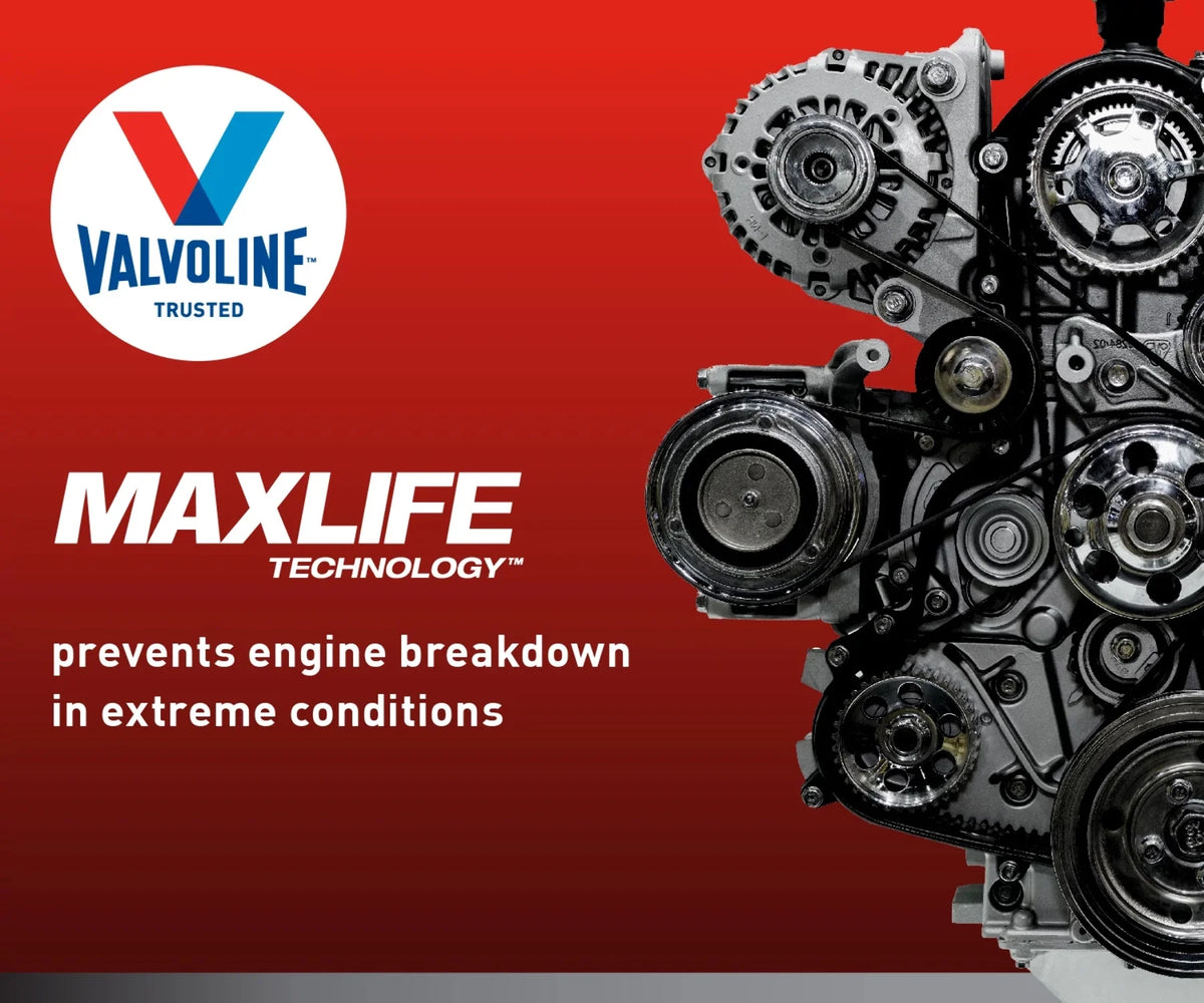 (3 pack) Valvoline Full Synthetic High Mileage with MaxLife Technologyl 5W-30 Motor Oil 5 QT