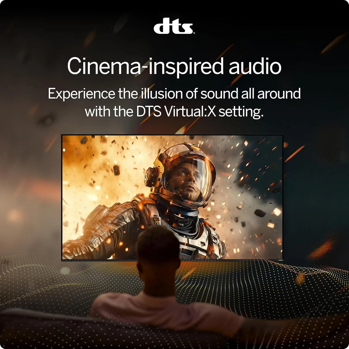 VIZIO 50′′ 4K Resolution HDR Smart TV, Dolby Vision HDR/HDR10+, WiFi 6 – (Renewed)