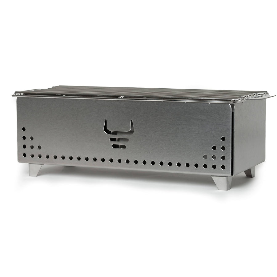 Yak Charcoal Grill, Brushed Steel