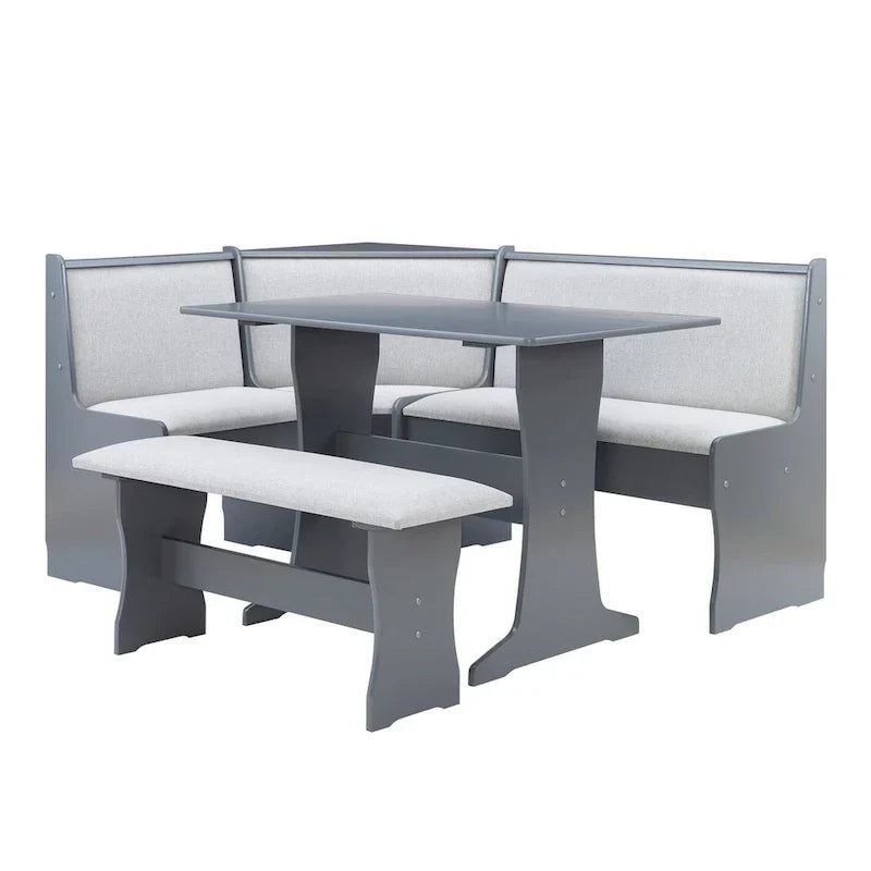 Sedley Farmhouse Nook Dining Set with Storage