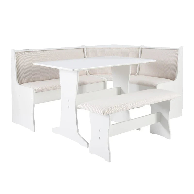 Sedley Farmhouse Nook Dining Set with Storage