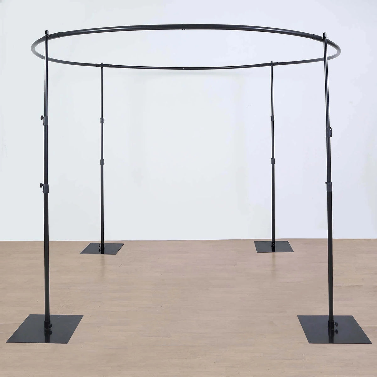 Efavormart 10ft | 4 Post Gold Metal DIY Photography Backdrop Stand, Wedding Arch Canopy Tent