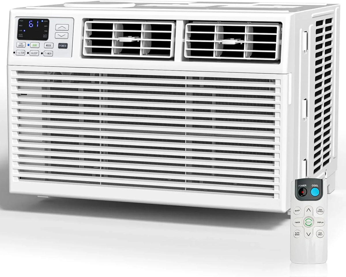 Antarctic Star 12,000 BTU U-Shaped Window Air Conditioner Unit Cools up to 550 Sq.Ft. with 6 Modes 24H Timer, Ultra Quiet Window AC Units
