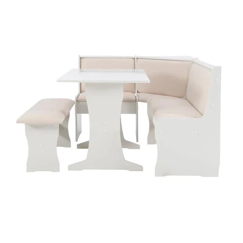 Sedley Farmhouse Nook Dining Set with Storage