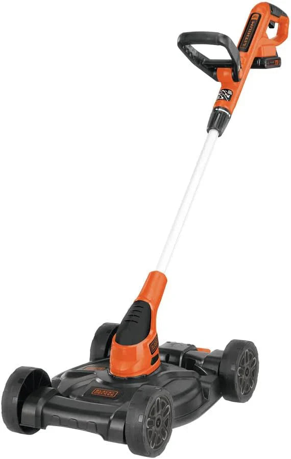 BLACK+DECKER Combination String Trimmer, Lawn Mower, and Edger, Cordless 3-in-1