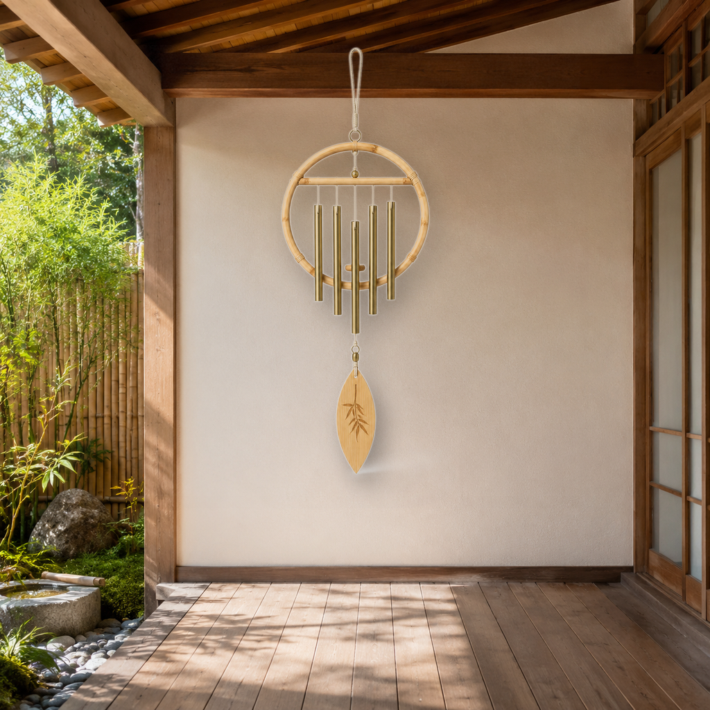 Bamboo Moon Gate Chime