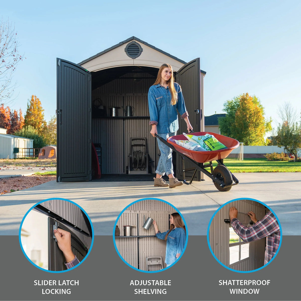2025 Lifetime 8 Ft. x 10 Ft. Outdoor Storage Shed