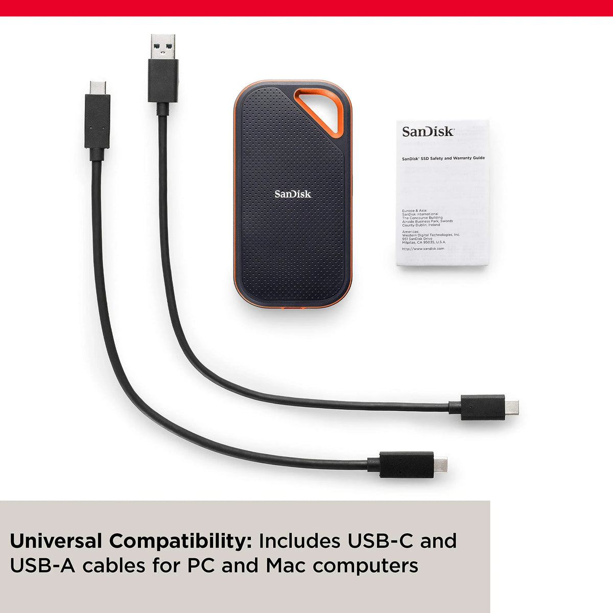 SanDisk 1TB Extreme PRO Portable SSD - Up to 2000MB/s