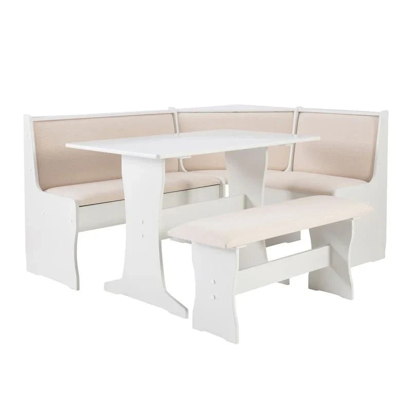 Sedley Farmhouse Nook Dining Set with Storage