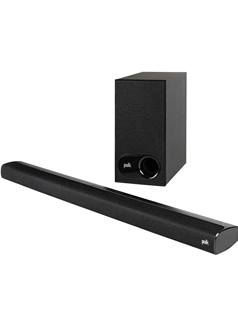 Polk Audio Signa S2 Low Profile TV Sound Bar, Works with 4K & HD TVs, Wireless Subwoofer, Includes HDMI & Optical Cables, Bluetooth Enabled, Black