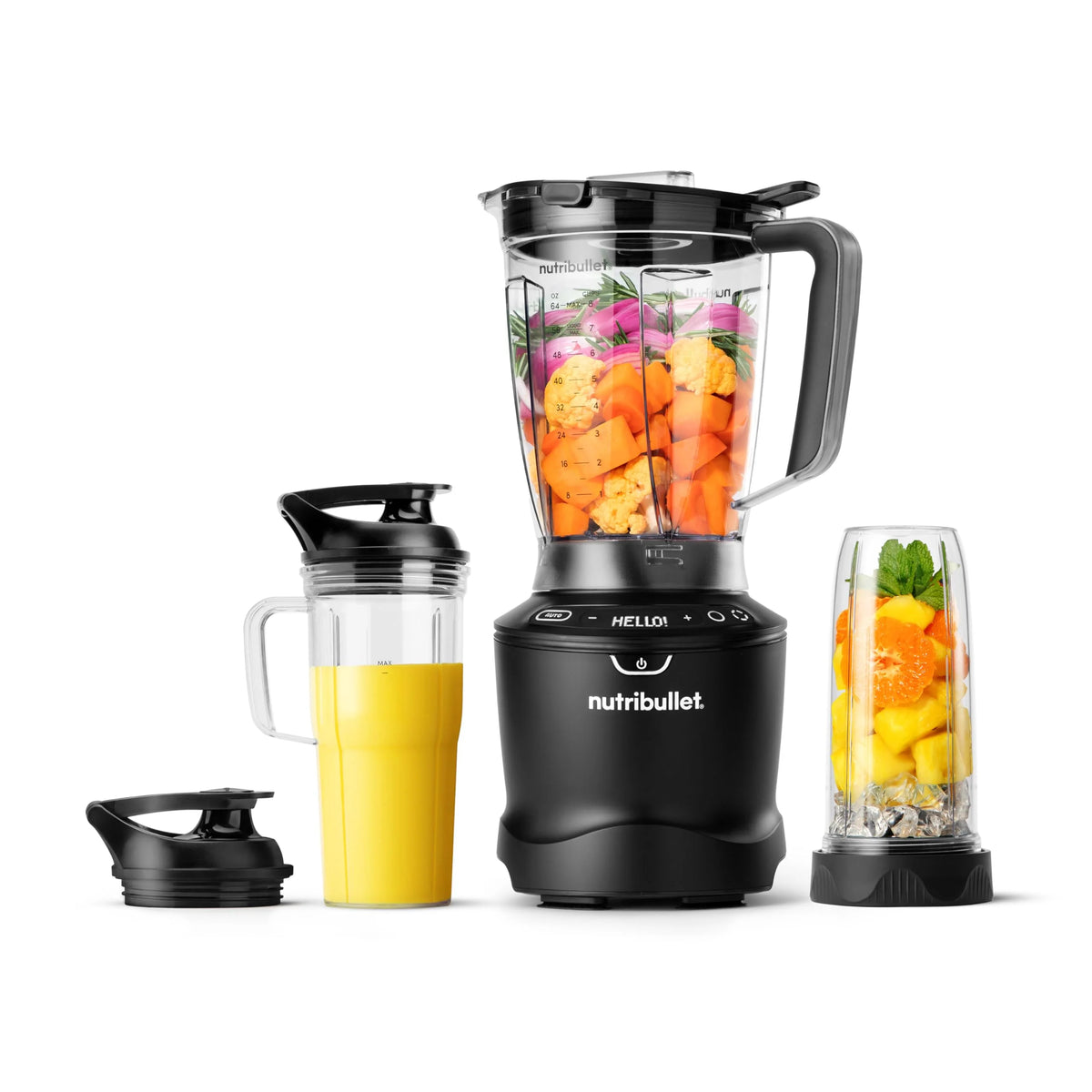 nutribullet SmartSense Blender Combo, 1400 Watt Gunmetal