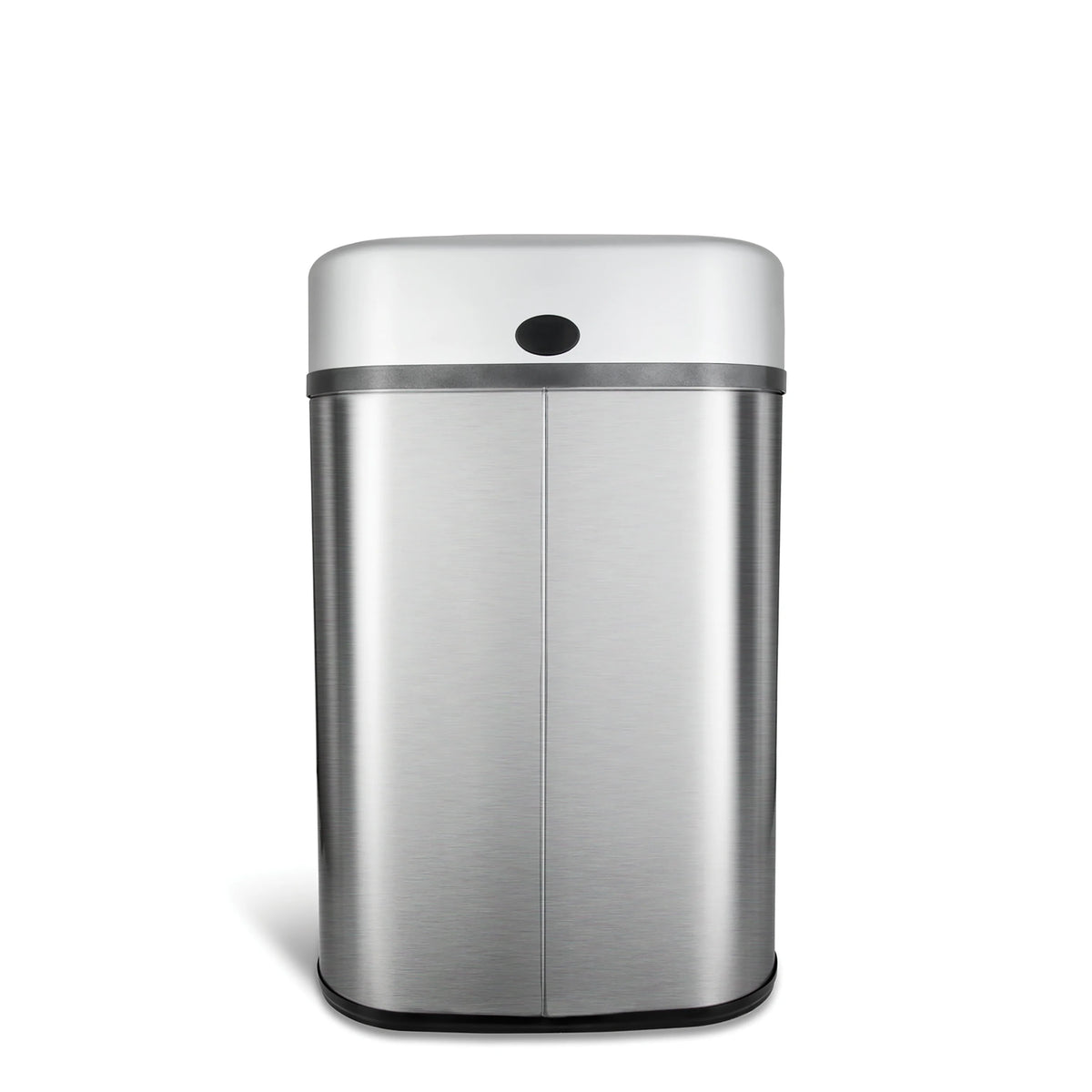 Nine Stars Automatic Trash Can, 21 Gallon Stainless Steel, Motion Sensor Hands Free Soft Close Lid Garbage Bin, Silver