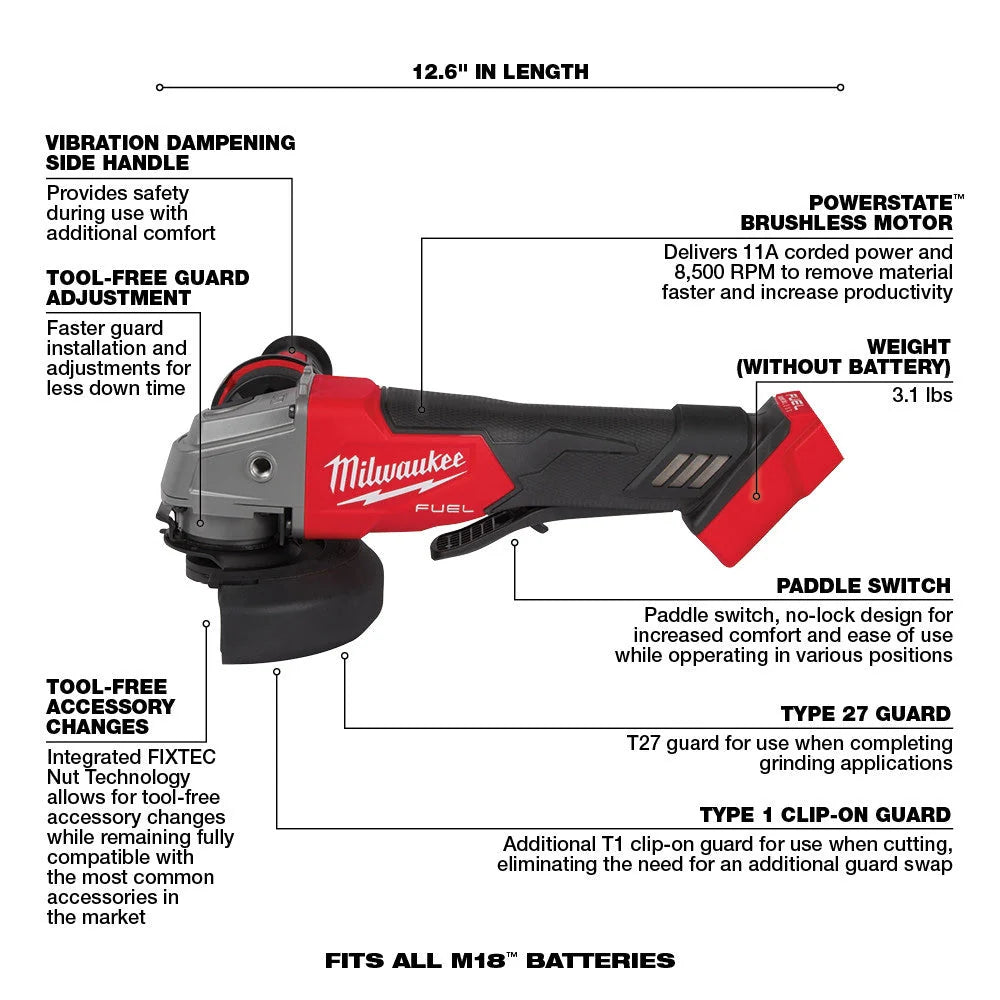 18V M18 FUEL Lithium-Ion Brushless Cordless 7-Tool Combo Kit 5.0 Ah