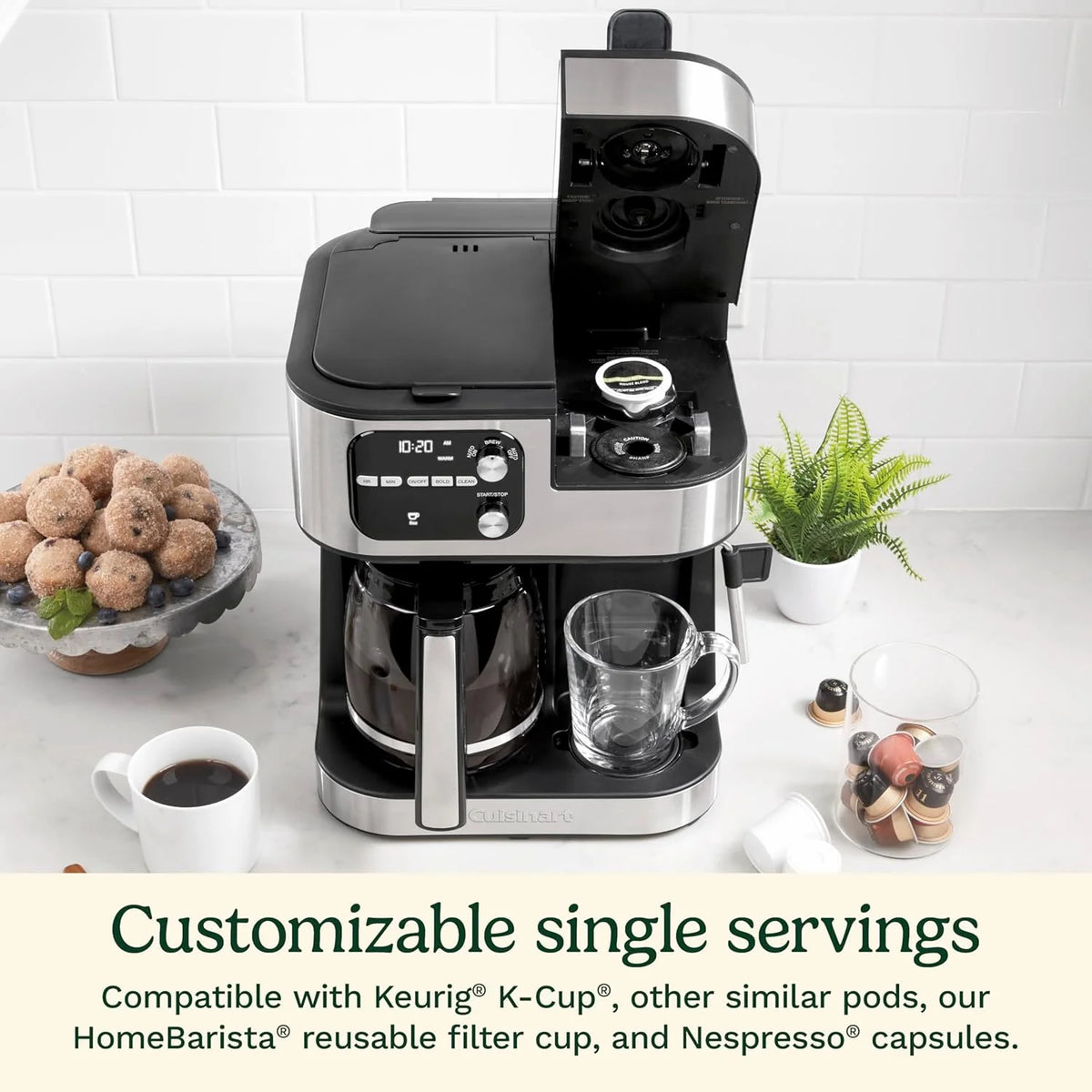 Coffeemaker 4-In-1 Coffee Center Barista Machine