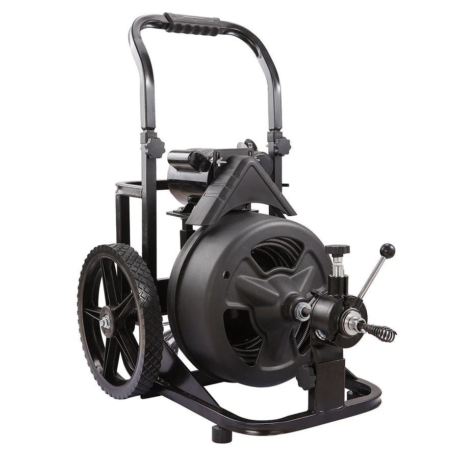 XtremepowerUS 45078 45078 Drain Snake Commercial w/Attachments 100' Electric Sewer