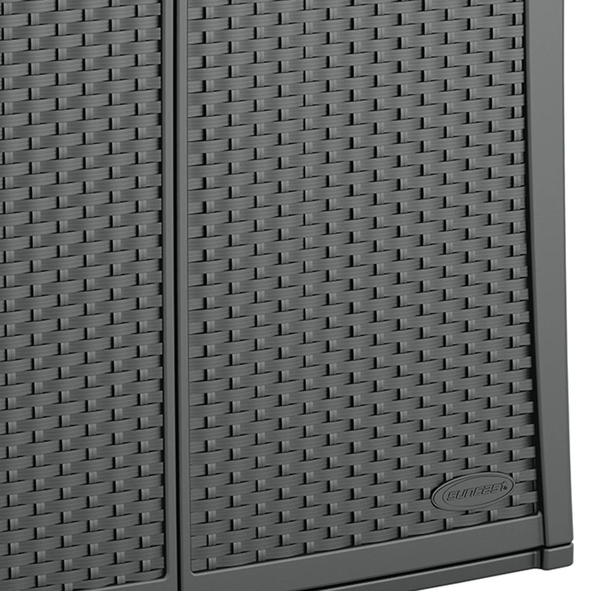 Suncast Outdoor 97-gallon Cabinet Deck Storage Box, Gray